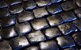 Shiny blue surface blue lights - incoherent free wallpaper