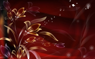 Red gold flower black white - a red flower free wallpaper