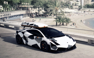 White black sports car surfboard - op art free wallpaper