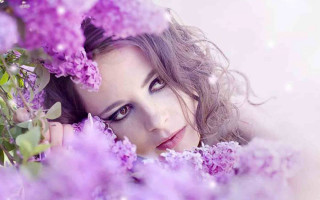 Arabella rankin purple flower portrait - a photo free wallpaper