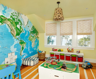 Child playroom map toys table - anne rigney free wallpaper