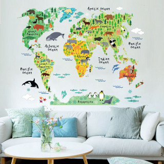 Living room white couch animal - naive free wallpaper