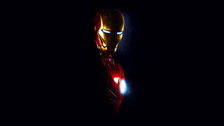 Ironman glowing red face black - americo makk free wallpaper