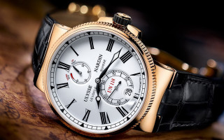 Watch white dial black strap 3 - gold free wallpaper