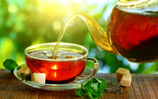 Tea pour sugar cubes photorealism - cao zhibai free wallpaper