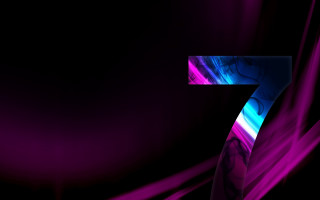 Purple blue number7 black swirly - bottom free wallpaper