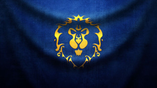 Blue gold lion emblem night - arent arentsz free wallpaper