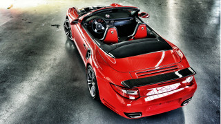 Red sports car black top - a black top free wallpaper