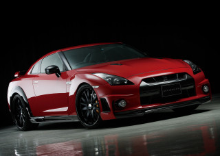 Red sports car reflection digital 2 - a red sports car free wallpaper