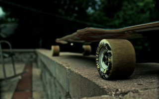 Skateboard ledge park fence trees - canon 5 0 mm free wallpaper