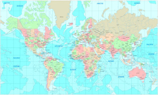 World map jigsaw typographic aqua - major free wallpaper