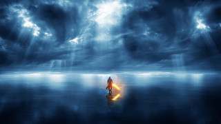 Water light planet sky waves - anato finnstark free wallpaper