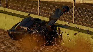 Car fence crash dirt road - a fence free wallpaper