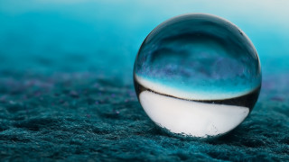 Marble blue center abstract macro - a black stripe free wallpaper