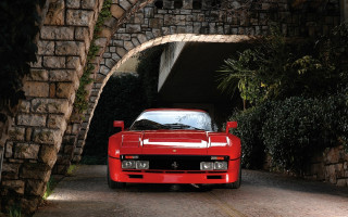 Red sports car tunnel bridge - bernardo cavallino free wallpaper