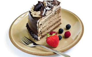 Cake plate berries fork pastel - a piece of cake free wallpaper