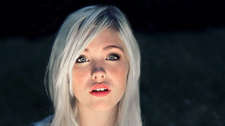 White hair freckled portrait looking - freckle free wallpaper