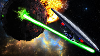 Star wars lightsabers space art 2 - scene free wallpaper