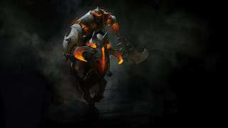 Digital painting person sword flames - a digital painting of a person free wallpaper