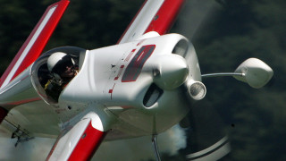 Small white airplane pilot smoke - inside free wallpaper