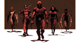 Costumed warriors street swords group - andrew robinson free wallpaper