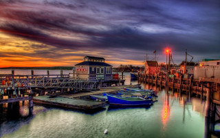 Dusk dawn mystical bridge city - mystical free wallpaper