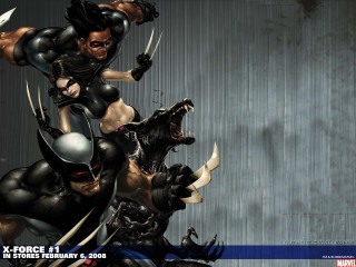 Superheroes fighting black dog comic - assemblage free wallpaper