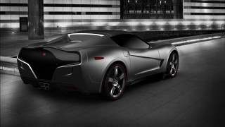 Futuristic car parking lot night - a parking lot free wallpaper