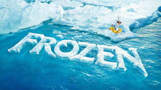 Frozen water boat man ice - a raft free wallpaper