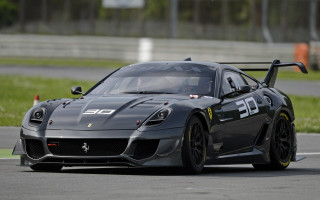 Grey sports car race motion - a race track free wallpaper