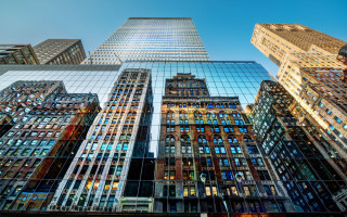 Cityscape glass reflections tokyo skyline - free architecture wallpaper