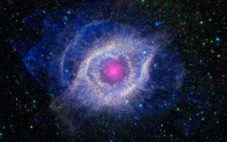 Blue nebula space art astronaut - a photo free wallpaper