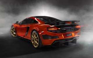 Red sports car yellow rim - foggy free wallpaper