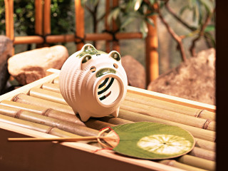 Ceramic animal bamboo ecological art - a bamboo mat free wallpaper