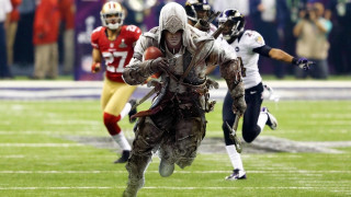 Football player running armor blurry - his hand and a helmet free wallpaper
