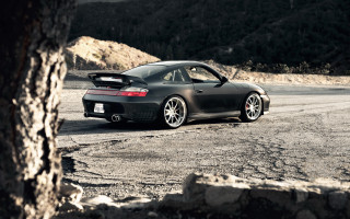 Black sports car dirt road 4 - a dirt road next free wallpaper for desktop