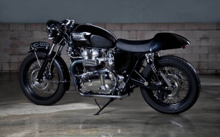 Black motorcycle garage brickwall clock - the wall free wallpaper