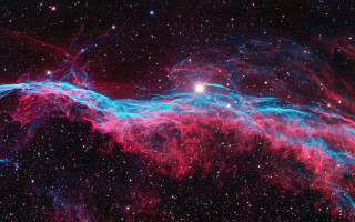 Colorful large star blue red - colorful picture free wallpaper