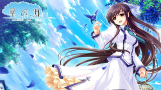 Woman white dress holding bird - a white dress holding free wallpaper