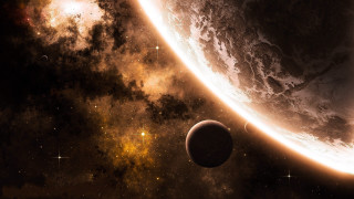 Distant star foreground background space - a distant star in the sky free wallpaper