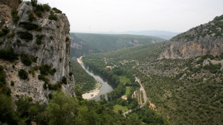 River valley mountains trees cloudy 2 - didier mouron free wallpaper