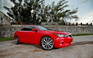 Red sports car brick wall 4 - xf iq4 free wallpaper