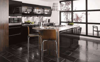 Kitchen table chairs window view - enguerrand quarton free wallpaper