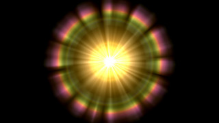 Yellow pink flower black background - free light wallpaper