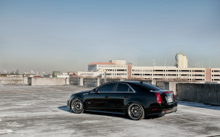 Black car parking lot city - a parking lot free wallpaper