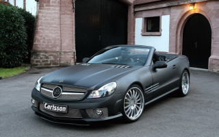 Black mercedes slk building brick - a black car free wallpaper