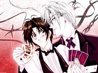 People holding cards suit bowtie - tarot card free wallpaper