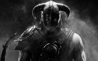 Helmet horns sword foggy epic - a foggy area free wallpaper