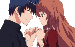 Anime couple hands together eye 2 - each others eye free wallpaper