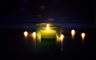 Candle glass jar dark room - a candle free wallpaper